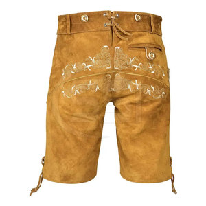 High Quality Men Lederhosen Shorts Solid Casual Eco-Friendly for Festive Occasions with Strong Stitch Detailing - Product Image 6