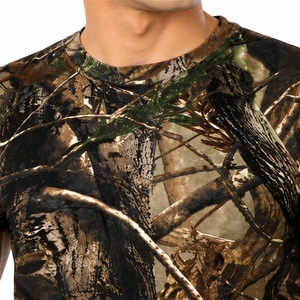 Camiseta de rendimiento para hombre, camuflaje, manga corta, para caza y deportes, de primera calidad, de secado rápido, transpirable, para actividades al aire libre. - Product Image 6