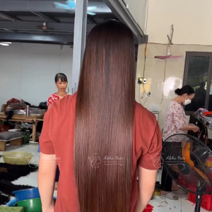 Top1 verano moda personalizado espejo liso hueso recto 100% puro vietnamita pelo crudo peluca extensiones de cabello Natural HD Peluca de encaje - Product Image 3