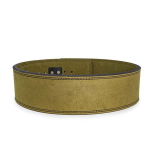 Cinturón de Levantamiento de Pesas para Gimnasio, Cuero Genuino Resistente, Diseño de Hebilla Ajustable - Product Image 4