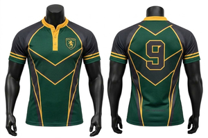 Camiseta de Rugby Profesional Personalizada con Logotipo del Equipo, Ajuste Atlético Flexible para Competiciones de Club, Prácticas y Partidos de Liga - Product Image 6