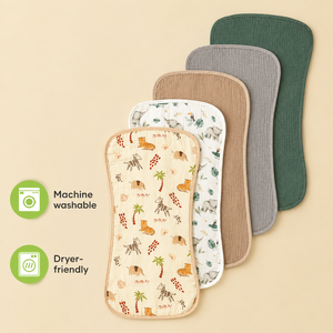 Paño de Algodón 100% para Bebés, Toalla de Alimentación Suave y Absorbente, Babero Lavable para Bebés, Accesorio para el Cuidado del Recién Nacido - Product Image 1