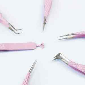 Pinzas de Precisión Nano Grip para Pestañas, Herramientas de Punta Micro Elite, Pinzas Profesionales para Alineación de Pestañas con Borde Afilado - Product Image 1