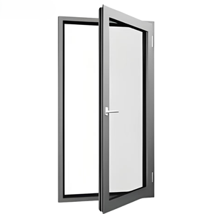 Porte battante insonorisée et étanche en verre et aluminium économique pour bureaux modernes, maisons, appartements et usage commercial - Product Image 1