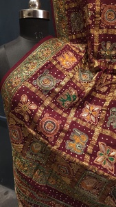 Sari en soie turquoise avec bordure dorée Zari, sari indien traditionnel pour mariage, longueur au sol, coupe classique, toutes saisons - Product Image 2