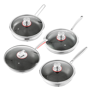 Elegant Stainless Steel Fry Pan Designed To Combine Style And Function Offering Superior Cooking Performance - Product Image 1