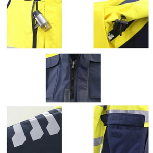 Chaquetas de Seguridad de Alta Visibilidad ANSI Clase 3 para Construcción, Reflectantes, de Invierno, OEM, ODM, con Logotipo Personalizado, de Poliéster, con Múltiples Bolsillos, con LED - Product Image 5