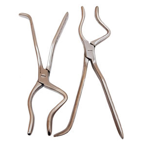 Juego de fórceps Rowe para desimpactación maxilar, derecha e izquierda, para osteotomía de Le Fort, mobilización maxilar y procedimientos de cirugía de mandíbula - Product Image 1