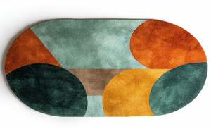 Tapis décoratif multicolore élégant et doux pour salon et chambre à coucher, idéal pour les maisons modernes, par Exporter - Product Image 6