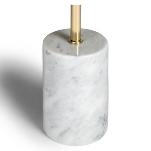 MODERN HANDMADE <b>GOLD</b> IRON MARBLE TOP PEDESTAL <b>TABLE</b> with <b>GOLD</b> ACCENT for LIVING ROOM HOME DECOR & FARMHOUSE - Product Image 4