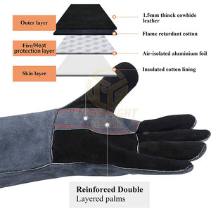 2026 Best Design Custom Made Welding <b>Gloves</b> Comfortable Welding <b>Gloves</b> Breathable Welding <b>Gloves</b> - Product Image 4