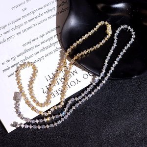 Collar de Diamantes con Corte Princesa de Lujo, Chapado en Rodio, Plata 925, Joyería para Mujer para Fiestas - Product Image 4
