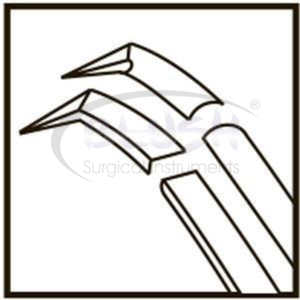Inamura 1.5 Cross Action Capsulorhexis Forceps Curved w/ Marks Ophthalmic Cataract Instrument By <b>Blush</b> Surgical - Product Image 6