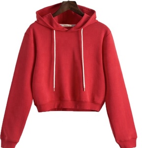 Alta calidad 65% algodón 35% poliéster recortado atletismo Club Full Zip Hood Heather Grey mujer chándal Top sudaderas con capucha - Product Image 5