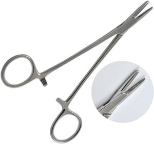 Pinza Portaagujas Mayo Hegar Desechable de Acero Inoxidable, Instrumento Quirúrgico Manual para Sutura, CE de SurgiRight - Product Image 6