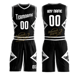 ชุดฝึกซ้อมบาสเกตบอลสีดำพรีเมียม ระบายอากาศได้ดี แห้งเร็ว เสื้อแข่งน้ำหนักเบา ออกแบบได้ตามต้องการ - Product Image 1