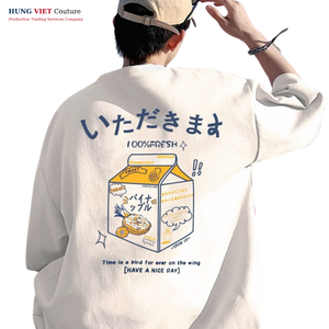 เสื้อคอตตอนใส่ได้ทั้งชายและหญิง, เสื้อสีแบบลำลองสไตล์สตรีท - Product Image 5