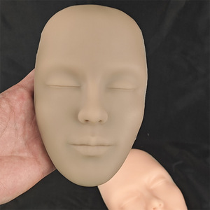 Full Soft Silicone Mannequin <b>Head</b> Face Practice Skin for PMU Tattoo Eye Lip Lash Makeup <b>Training</b> - Product Image 6