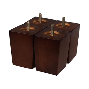 Premium Solid Wood Square <b>Sofa</b> <b>Legs</b> OEM Manufacturer Heavy Duty Wooden Furniture <b>Legs</b> Custom Size <b>for</b> Luxury <b>Sofa</b> Cabinet Desk - Product Image 1