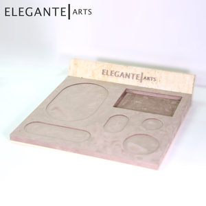 Expositor de mostrador de color gris en piel sintética de PU - Product Image 5