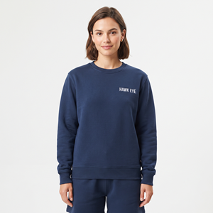 Sweat-shirt en molleton de coton pour femme, col rond, personnalisable, vêtement uni, mode décontractée, vêtements d'hiver, tissu doux - Product Image 5