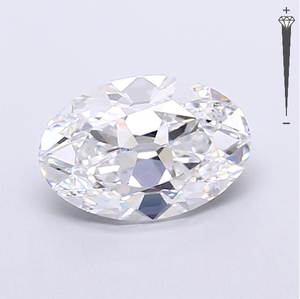 Diamante Sintético Certificado por IGI de 2.26 CT, Corte Ovalado, Color D, Claridad VVS2, Cultivado en Laboratorio, 782631289, ROYAL GEMS, para Joyería - Product Image 1