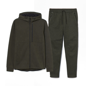 Conjunto de chándal de alta calidad para invierno, informal, de forro polar, con sudadera y pantalones de chándal, chándal personalizado para hombre, de talla grande, para correr. - Product Image 5