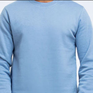 เสื้อสเวตเชิ้ตผู้ชายทรงปกติ ผ้าฝ้ายฟลีซสีพื้น 100% คอกลม แขนยาว ทรงหลวม ระบายอากาศได้ดี คุณภาพสูง เหมาะสำหรับฤดูหนาว - Product Image 4