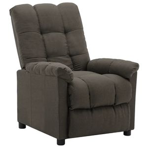 Poltrona reclinabile in tessuto Taupe - Product Image 2