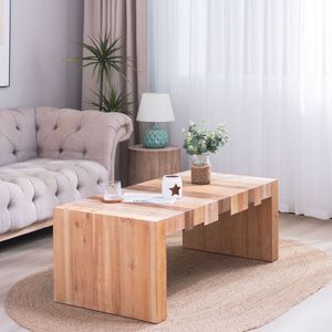 Tavolino da Salotto Rettangolare Elegante da 122,4 cm, Design Rustico Moderno, Perfetta Combinazione di Fascino e Stile - Product Image 2