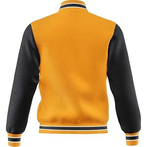 Autumn Men's Custom Logo Varsity College Jackets Long Sleeve Blank Baseball Jacket With <b>Plain</b> Dyed Winter Jacket - Product Image 1