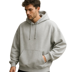 Nouveau design tendance, pull à capuche en tissu technique tissé, 100% coton, très doux et confortable, coupe ample pour l'hiver, poche kangourou - Product Image 4