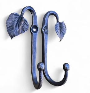 <b>Handmade</b> tree shaped double S scroll Polished iron hooks for Home decor hanging <b>clothes</b> multi and for outdoor utility - Product Image 5