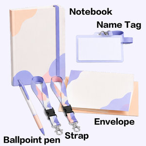 Ensemble cadeau promotionnel moderne avec logo personnalisé, sac fourre-tout, carnet, stylo, gobelet, cordon, porte-clés, autocollants, kit de goodies, impression UV, nylon - Product Image 3