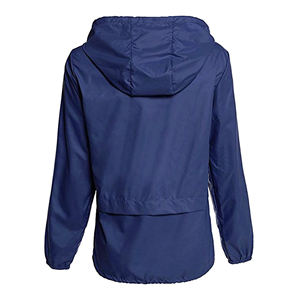 <b>Women's</b> Navy Blue Soft Shell Waterproof Zip <b>Fly</b> Regular Fit Winter Outdoor Rain <b>Jacket</b> with Side Pockets - Product Image 6