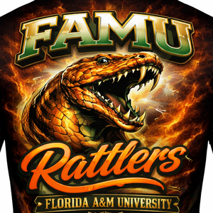 OEM Custom FAMU Logo T-Shirt Manufacturer in Pakistan | High Quality Cotton Printing Apparel Supplier HBCU club <b>tshirts</b> - Product Image 4