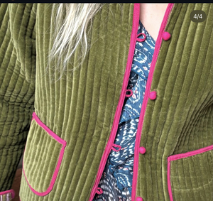 Chaqueta de Dormir para Mujer, Hermosa, Suave, de Terciopelo, Transpirable, con Cierre de Cordón, Hecha a Mano, Talla Única, para Usar Todo el Año - Product Image 1