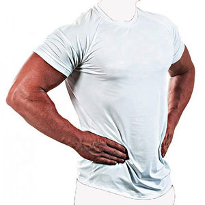 เสื้อยืดออกกำลังกายผู้ชายคอกลม ผ้าเจอร์ซีย์ฮิปฮอป พิมพ์ลายดิจิตอลตามสั่ง เป็นมิตรกับสิ่งแวดล้อม ระบายอากาศได้ดี แห้งเร็ว รุ่นสปอร์ต 2026 - Product Image 5