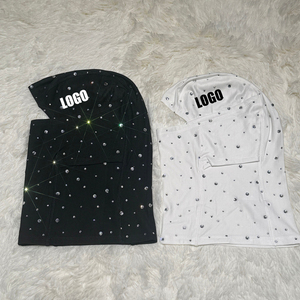 Pasamontañas con Pedrería y Logotipo Personalizado OEM, Unisex, con Cristales Brillantes, para Ropa Urbana, Moda Casual, Venta al Por Mayor B2B - Product Image 3