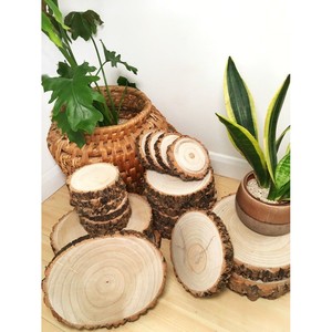 Handcrafted Unique Round Wood Slice Wall Shelf - <b>Rustic</b> Finish | Wholesale - Product Image 1