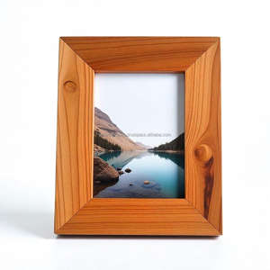 Cadre photo en bois d'acacia rustique fait à la main, taille personnalisée, cadre photo en bois pour la décoration de la maison, du bureau et des cadeaux - Product Image 6