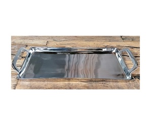 Plateau de service en aluminium vibrant, best-seller, au design attrayant pour la restauration et la décoration intérieure - Product Image 1