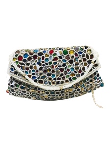 Bolso de mano con bordado étnico de lujo de la mejor calidad, hermoso bolso de mano hecho a mano para damas a precio mayorista de artesanías de lujo - Product Image 5