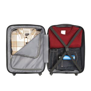 High Impact 3 Piece Hardside Set Lightweight Travel <b>Suitcases</b> with 360 Degree Spinner Wheels and Scratch Resistant Finish - Product Image 3