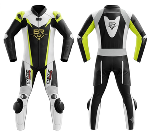 ชุดแข่งรถมอเตอร์ไซค์ซูซูกิ MotoCP สำหรับผู้ชาย 1 ชิ้น ทำจากหนังวัว/หนังจิงโจ้ ชุดจั๊มสูท/ชุดป้องกัน กันน้ำ แห้งเร็ว - Product Image 1