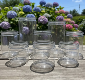 Pot en PET transparent personnalisable en usine, tailles de 30 ml à 1000 ml, pour aliments et maquillage, avec bouchon en plastique, forme cylindrique, idéal pour les biscuits - Product Image 1