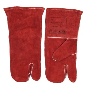 Guantes de cuero de vaca para horno, barbacoa, chimenea, soldador, manga larga, seguridad, panadería, resistentes al fuego y al calor - Product Image 6