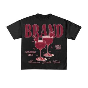 T-shirts de sport tendance personnalisés en gros, 100 % coton, col rond, coupe ample pour hommes - Product Image 4