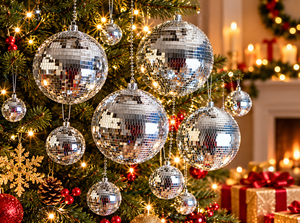 Jumbo Silver Disco <b>Ball</b> with Hanging Ring for Easy Installation Huge <b>Mirror</b> <b>Ball</b> Reflective Mosaic Party Decoration Event Venue - Product Image 3