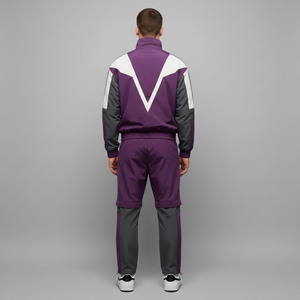 2026 Best Men's Color Blocking <b>Tracksuit</b> Full Zipper Sporty Jacket With Side Pockets Breathable <b>Polyester</b> Autumn Wear - Product Image 5
